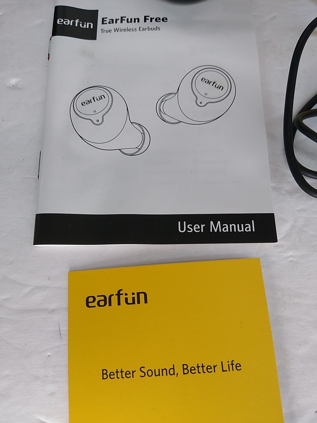 EarFun Free TW100 True Wireless Earbuds IPX7 Waterproof Touch Control USED