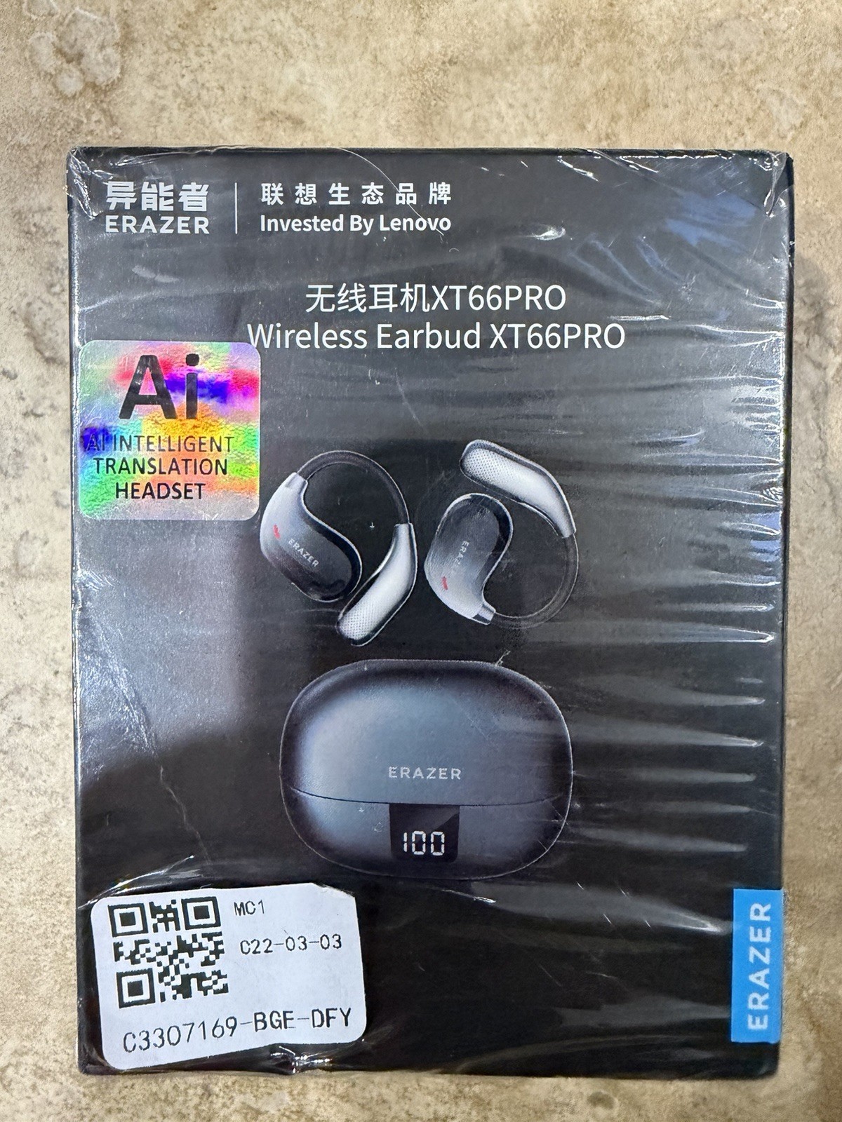 Erazer Wireless Earbud XT66PRO AI Intelligent Translation Headset New In Box