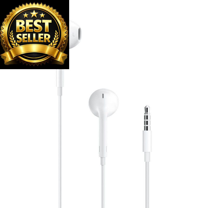Apple EarPods Headphones with 3.5mm Plug, Wired Ear Buds One Size, White