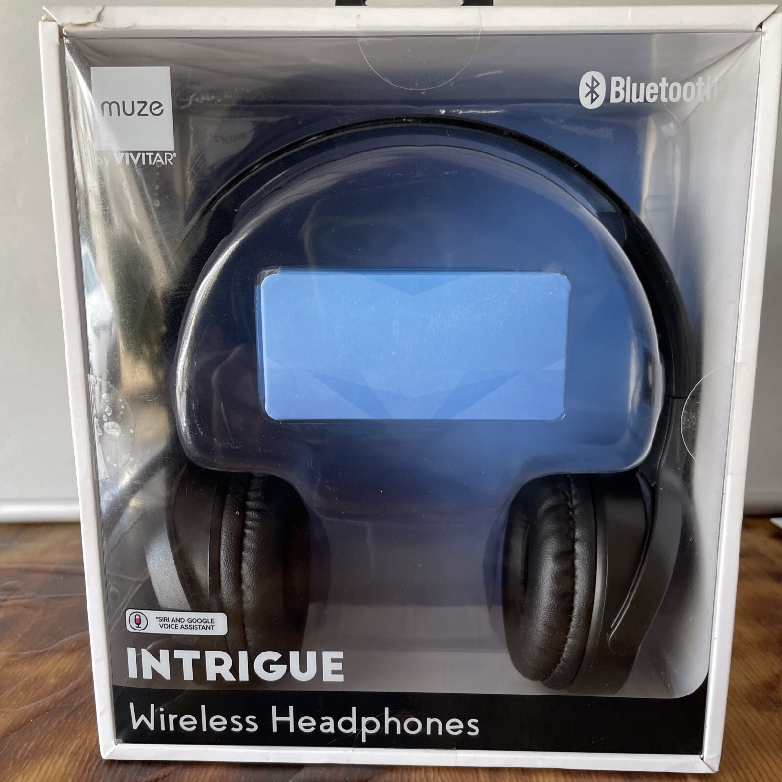 Intrigue Wireless Headphones Muze By Vivitar Bluetooth SIRI/GOOGLE Voice A…