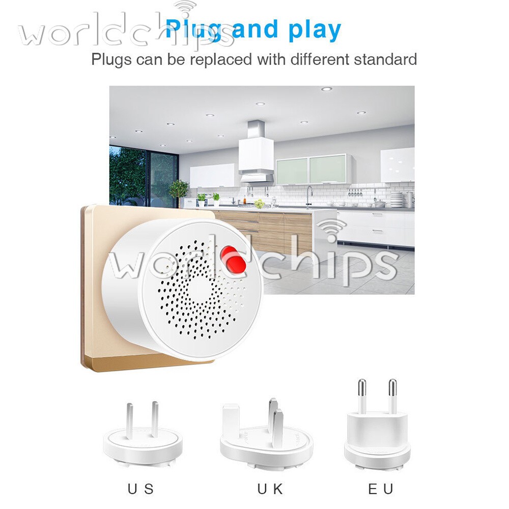 9PCS Gas Leak Detector Alarm Sensor Tuya WIFI Combustible Natural Gas Alarm