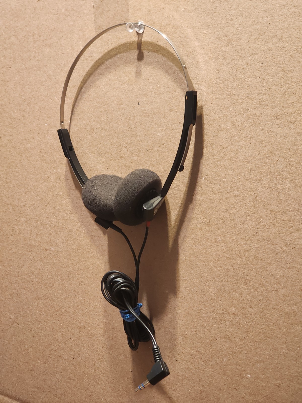 Vintage GE Headphones Metal Adjustable Headband Wired 3.5mm General Electric
