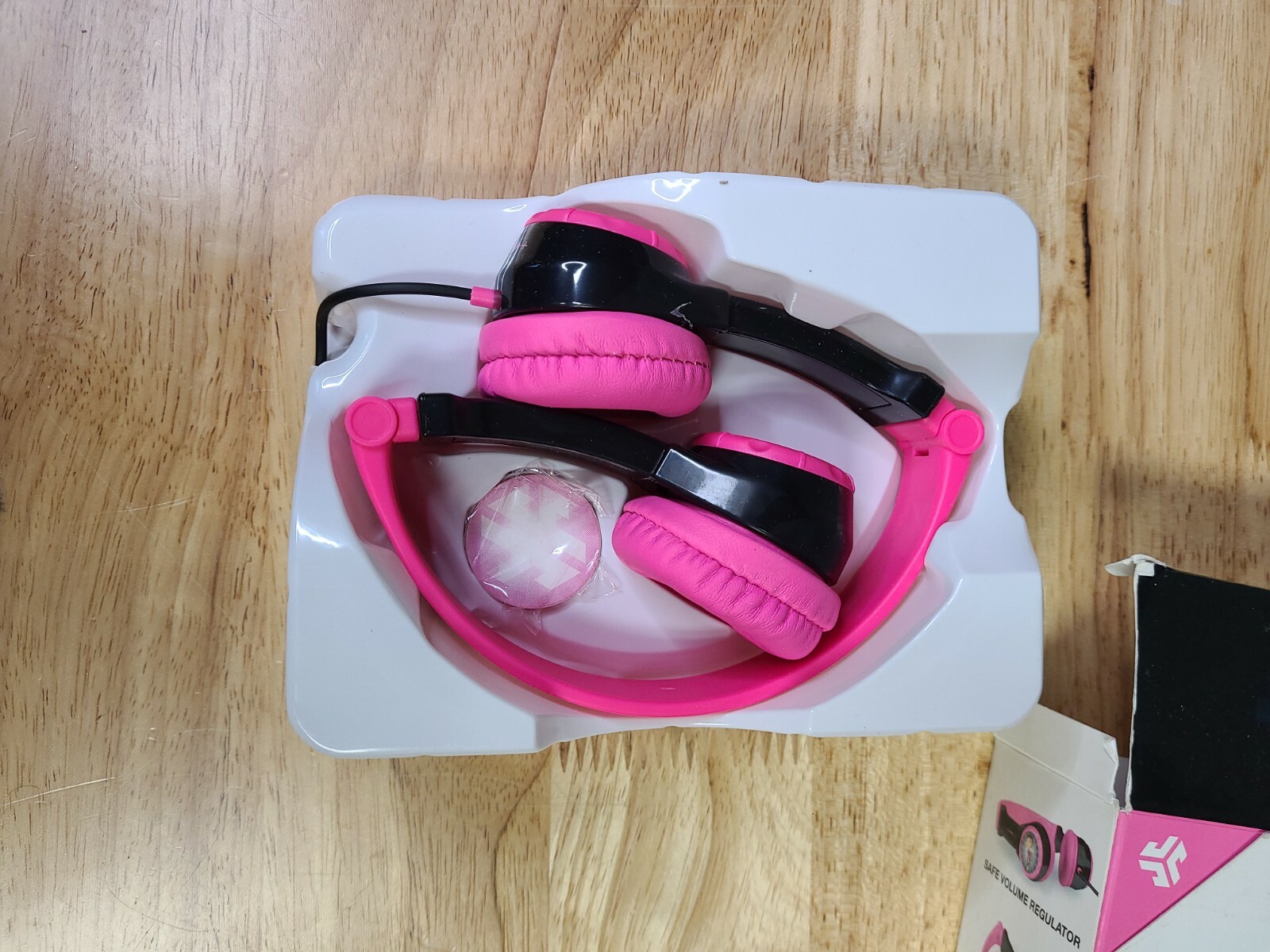 JLab JBuddies Wired Folding Kids Pink Headphones