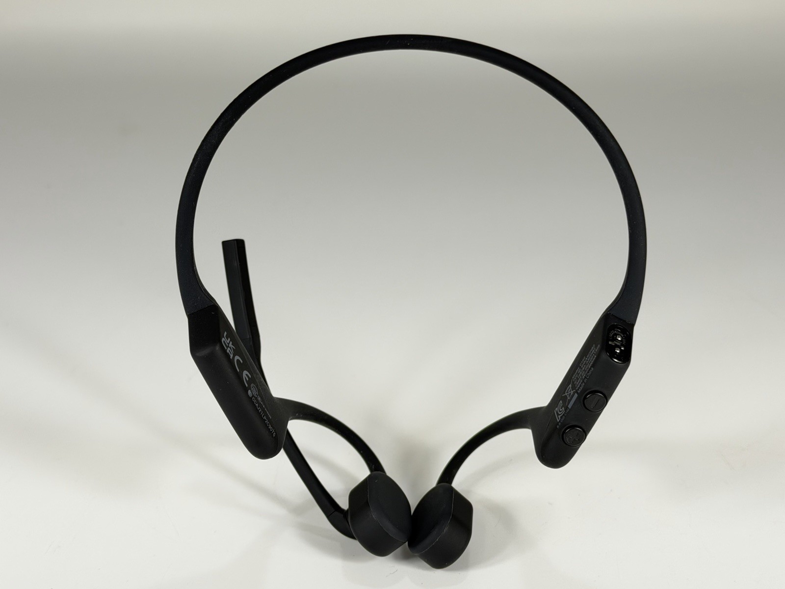 SHOKZ OPENCOMM Bone Conduction Bluetooth Headset with Boom Mic – Working