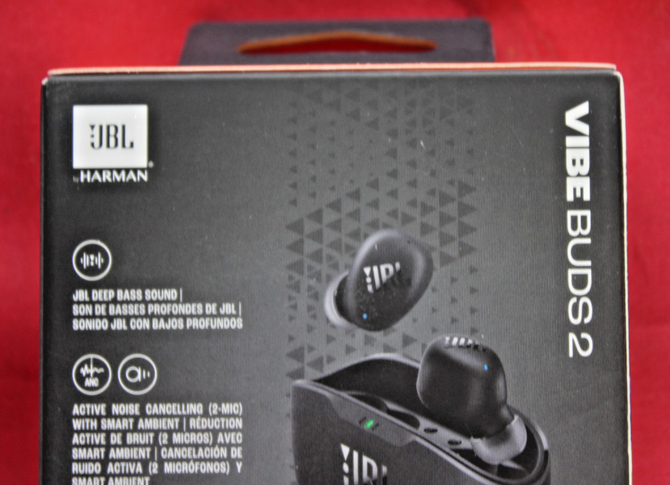 JBL Vibe Buds 2 True Wireless Noise Cancelling Bluetooth Earbuds Black