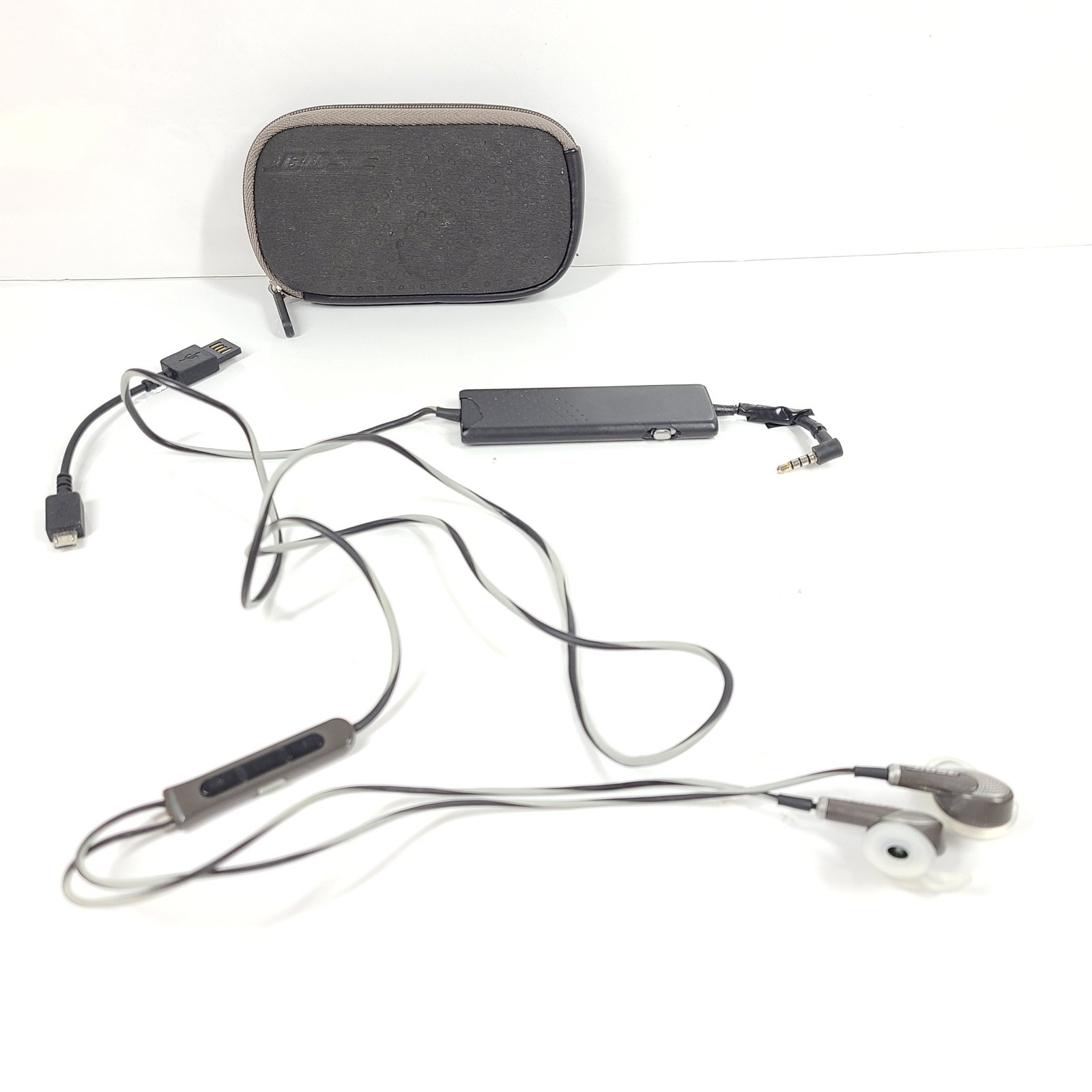 Bose QC20i QuietComfort 20i Apple Noise-Cancelling Earbuds – Gray/Brown V1