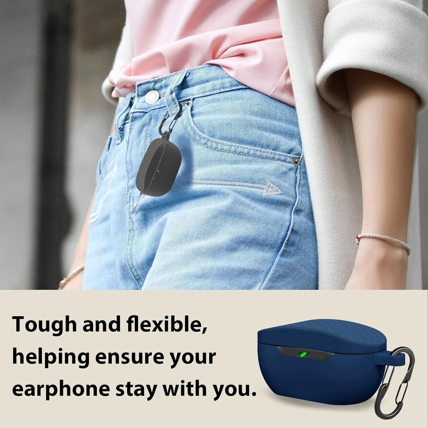[2 Pack] Case Compatible with JBL Vibe Buds 2 / JBL Vibe Buds Bluetooth Headpho