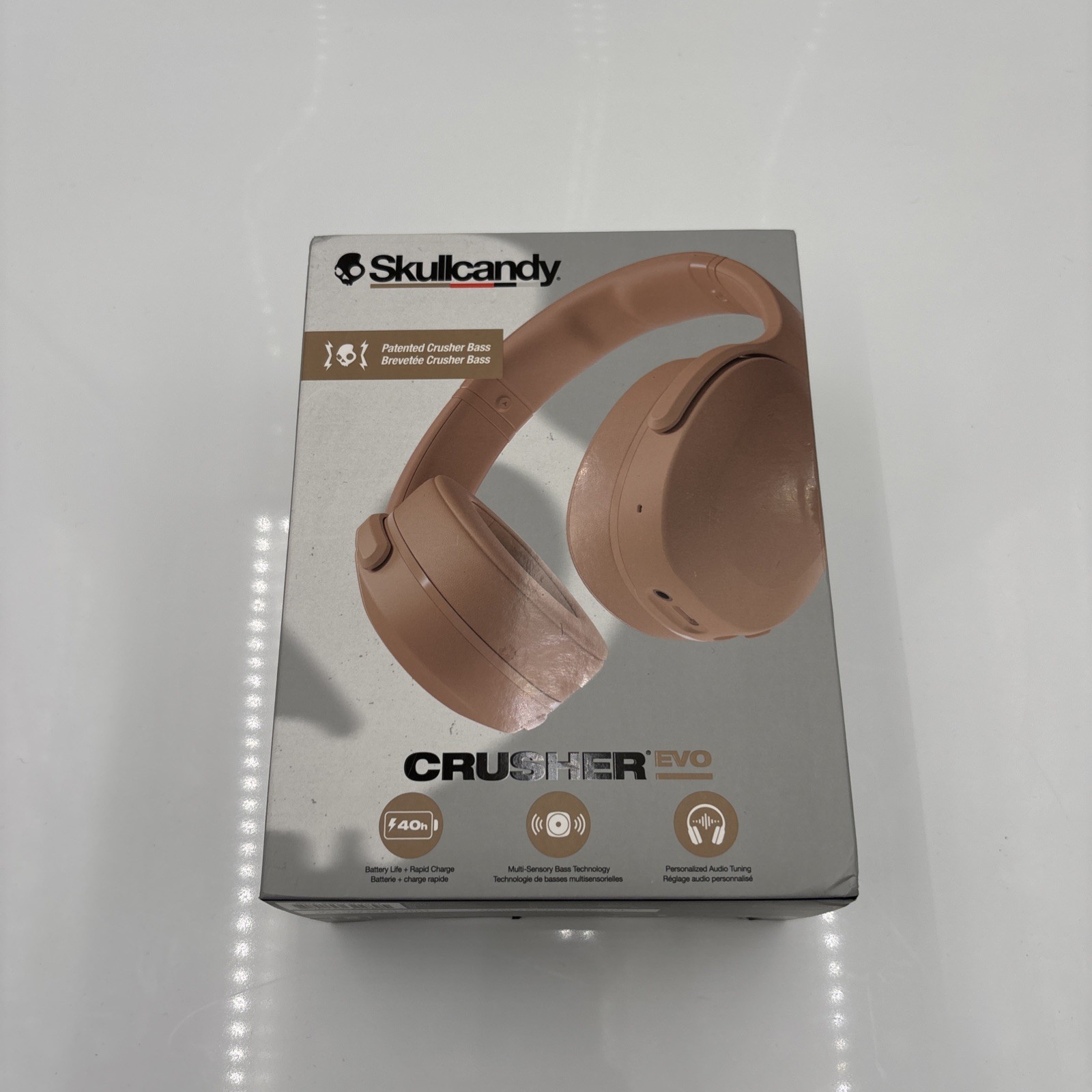 Skullcandy Crusher Evo Wireless Bluetooth Headphones w/Multi-Sensory Bass PRIMER