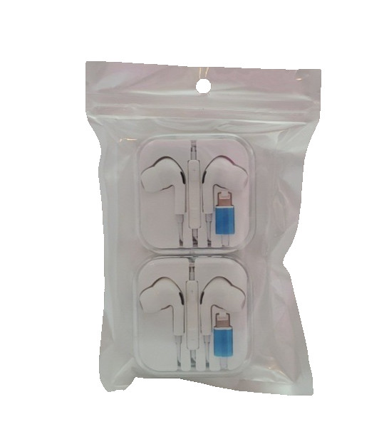 2 Pack Wired Headphones Earbuds 3.5mm Jack for iPhone iPad All iOS New