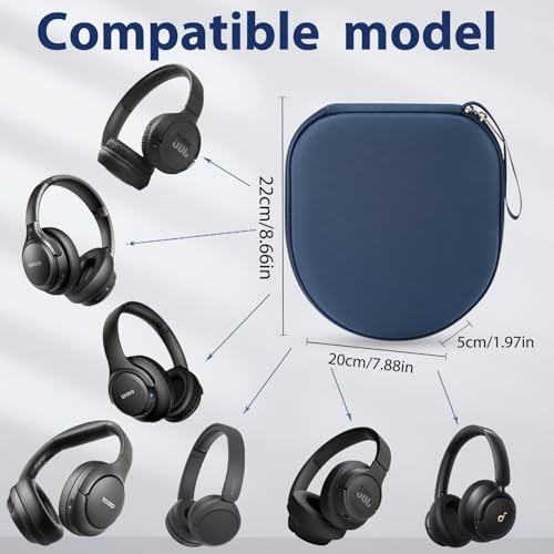 Case Compatible with JBL Tune 510BT 520BT 720BT 770NC 660NC 670NC, and Blue