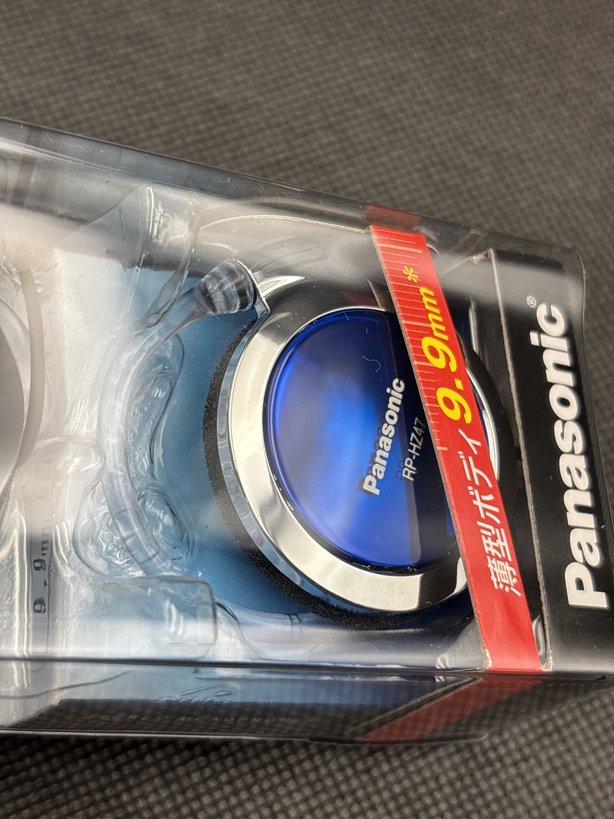 Panasonic Clip Earphone Headphone RP-HZ47-A 9.9mm Blue NEW