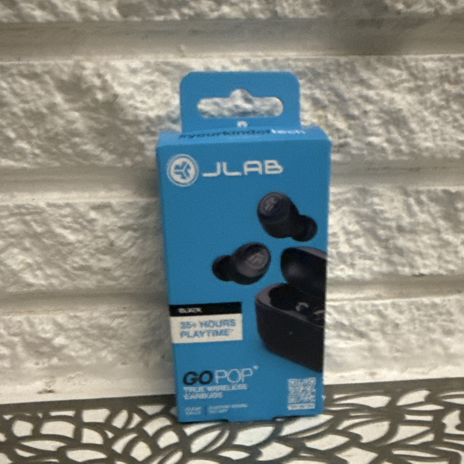 JLab GO POP+ True Wireless Bluetooth Earbuds Mic IPX4 Black/Pink