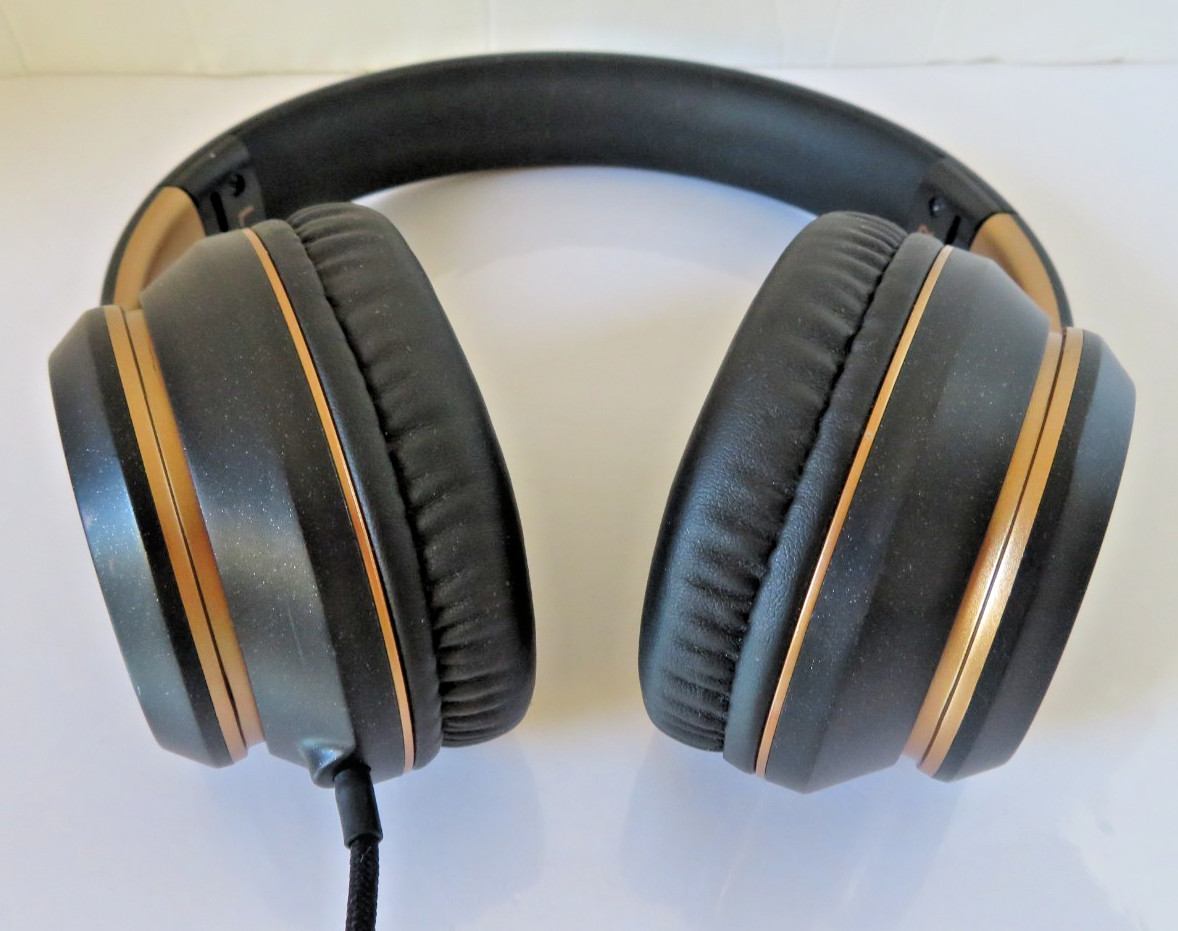 LORELEI Wired Headphones Over Ear Foldable Portable Lightweight 5mm Space Black