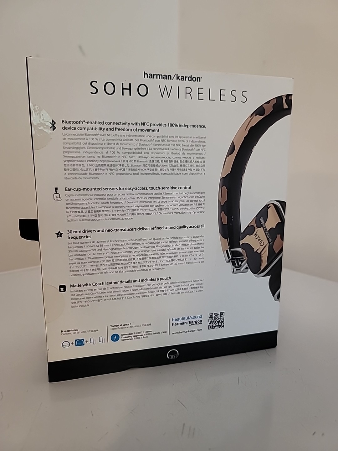 NIB COACH × Harman/Kardon Wireless Headphones Coach New York Sealed