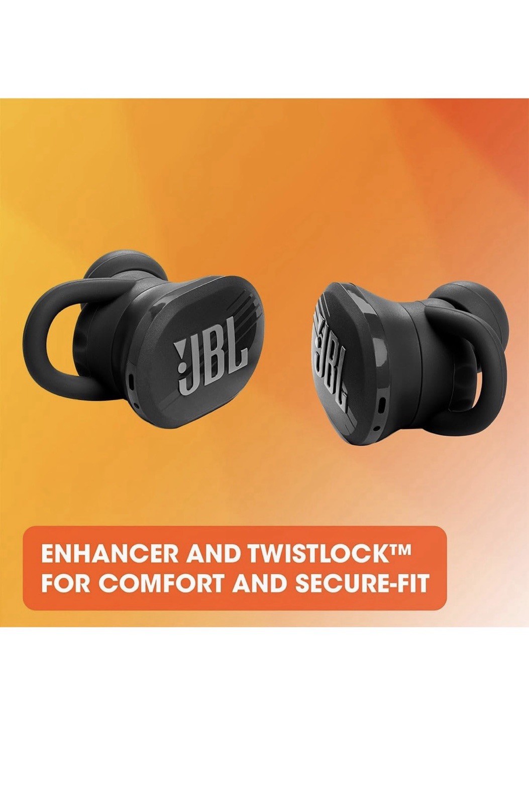 JBL Endurance Race TWS Earbuds- Black NIB
