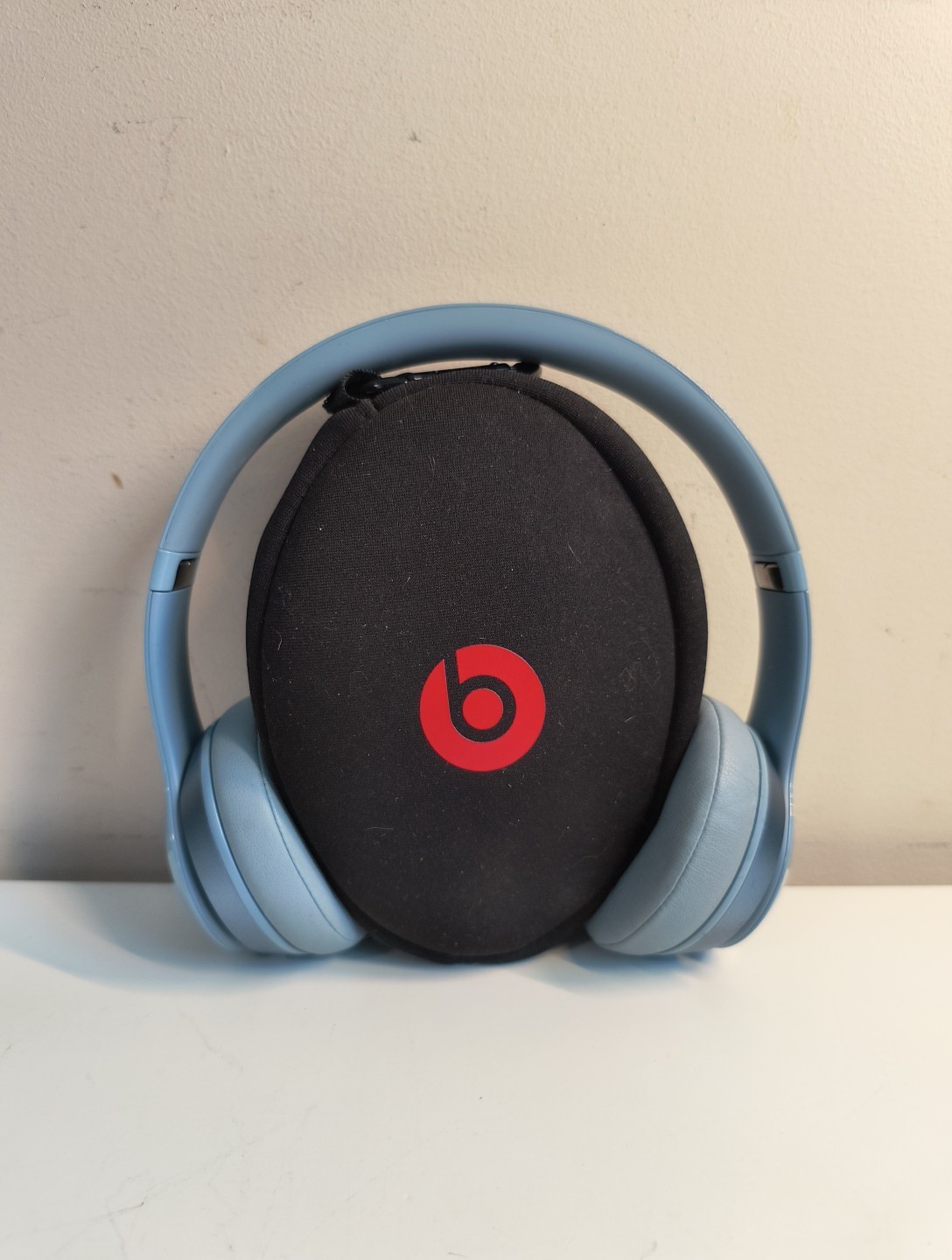 Beats by Dr Dre Solo 2 Wired Headphones W/ Case – No Cable Blue B0518 Tested