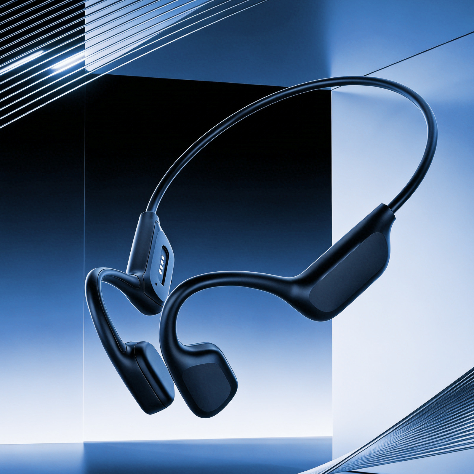 Bone Conduction Headphones induction 6.0 Open Ear Headphones IPx8 Waterproof