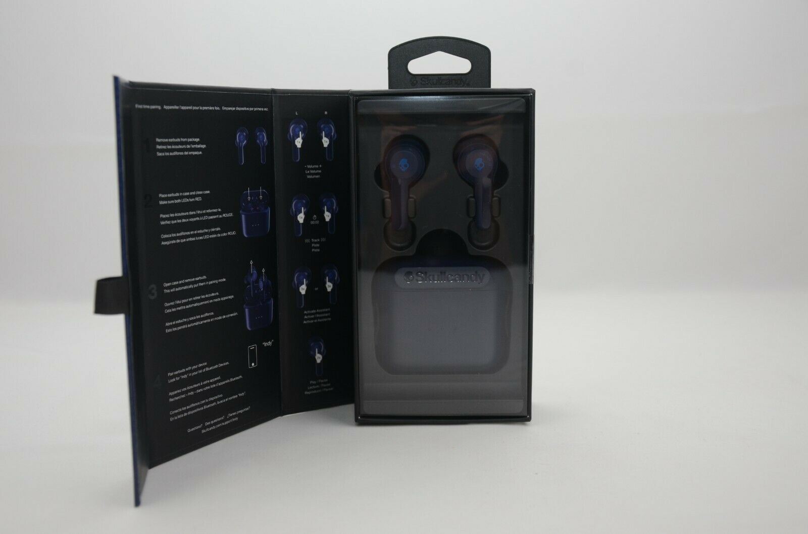 Skullcandy Indy Wireless Earbuds Blue New in Box S2SSW M704