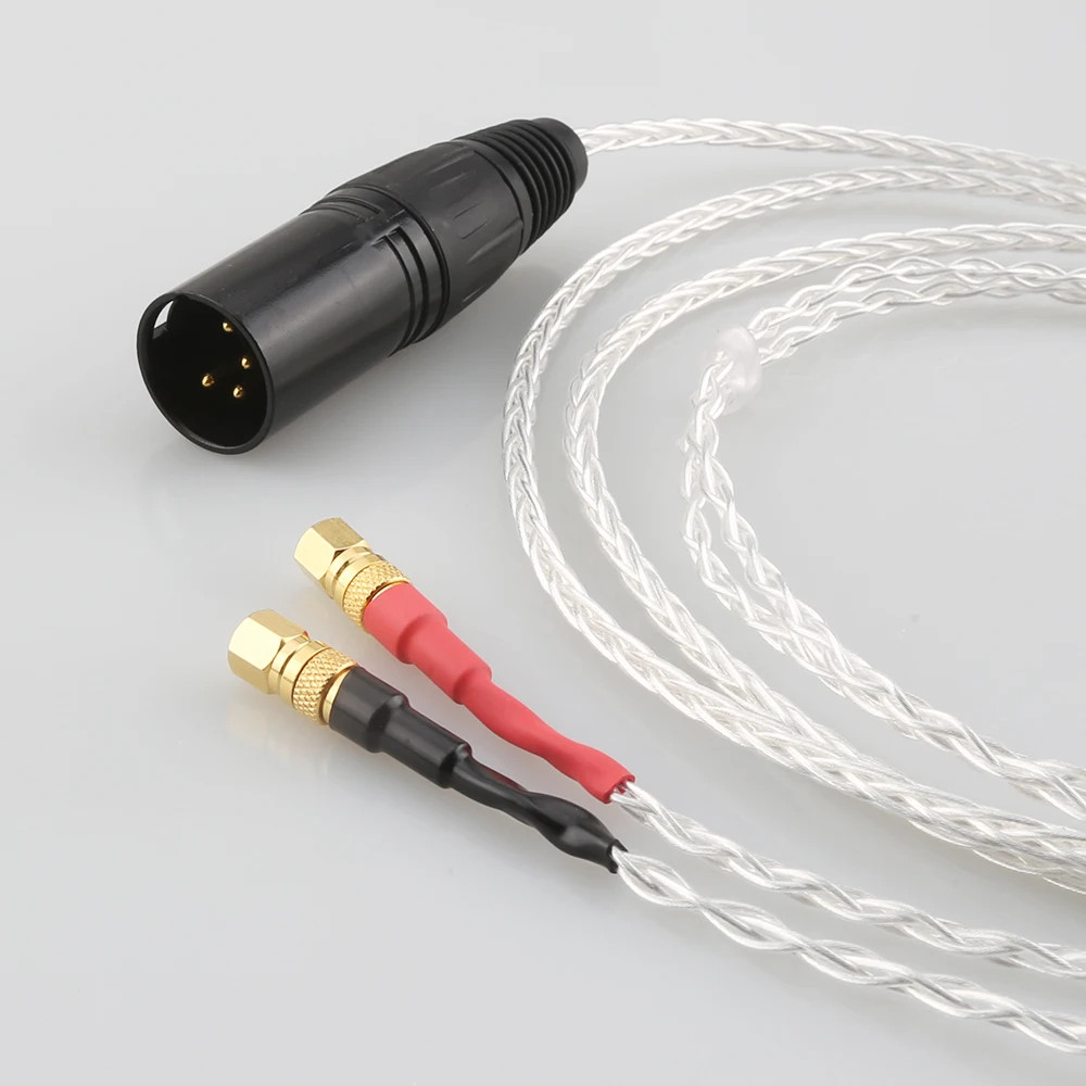 8Cores OCC Headphones Upgrade Cable Replaceme for Hifiman He-5 He-6 He-500 HE560