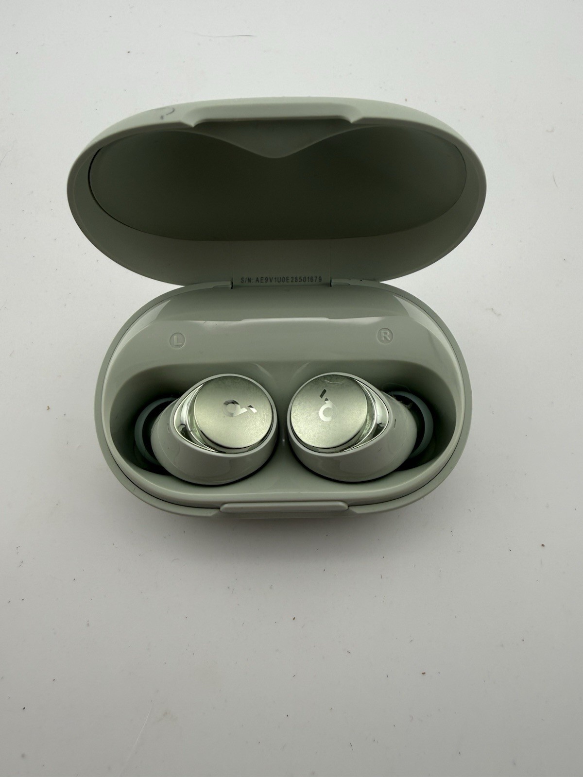 Soundcore Anker Space A40 ANC Wireless Earbuds Green w/ Case Box Tested A3936