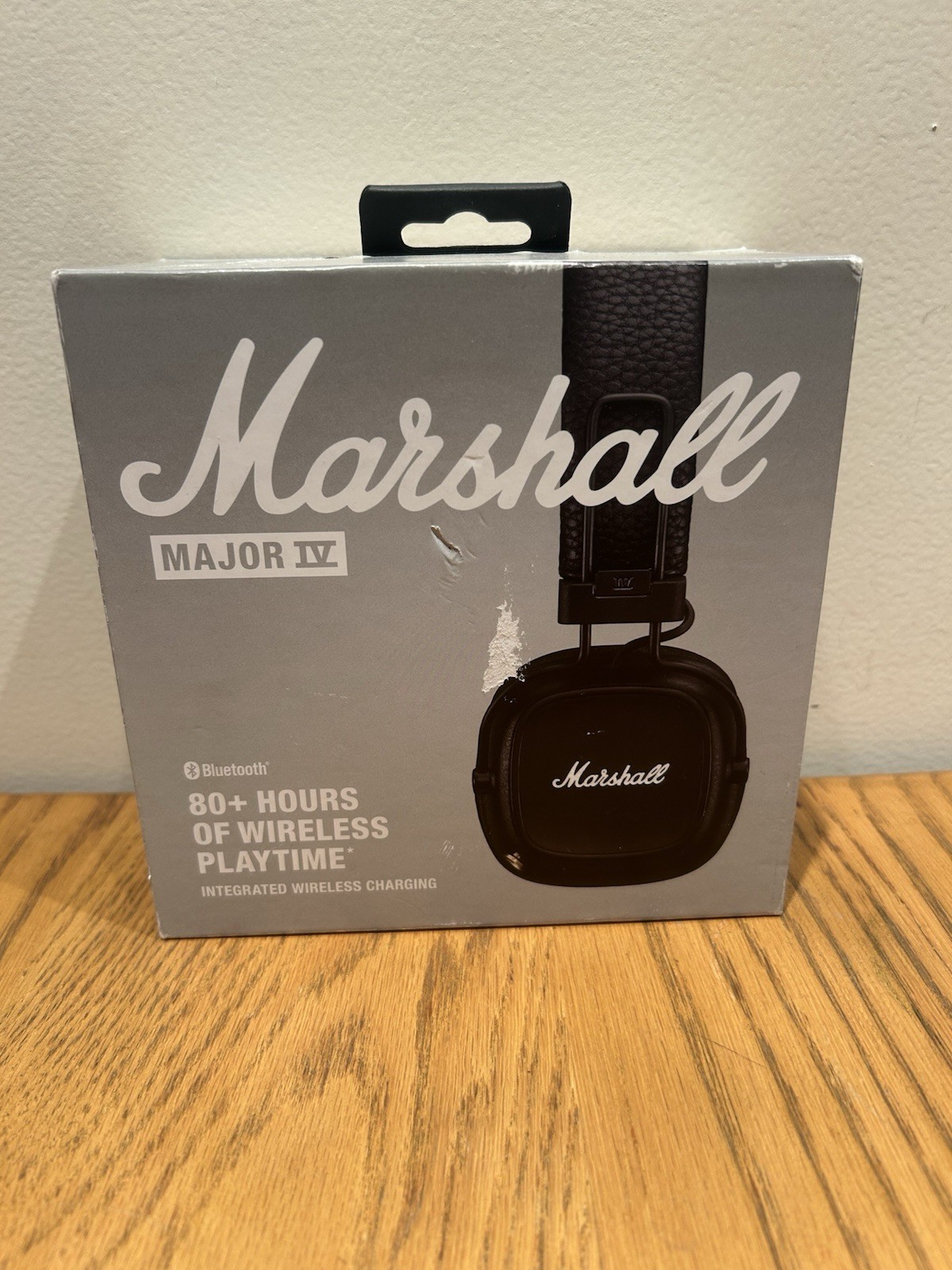 Marshall Major IV 80+ Hours of Wireless Playtime Brown Open box Missing wire