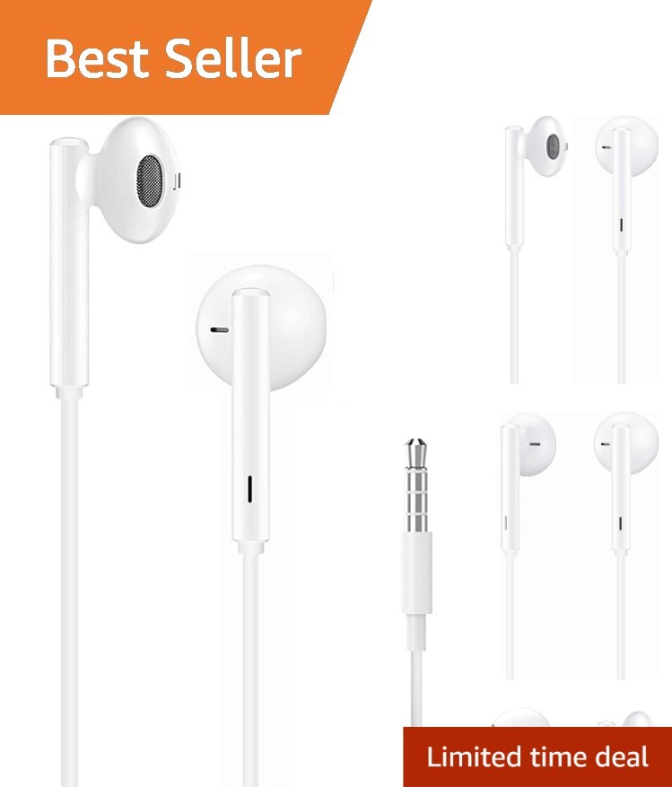 Dynamic Sound Isolation Earbuds: 2 Pack Wired Headphones with Remote