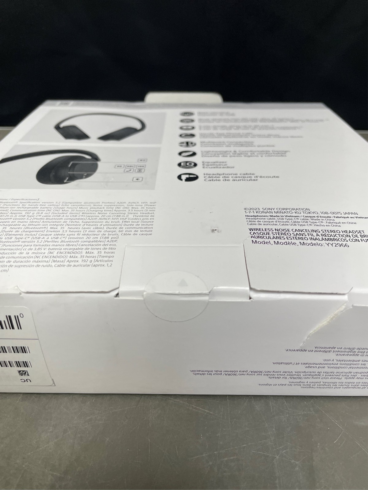 Sony Wireless Over The Ear Wireless Noise Canceling Headphones