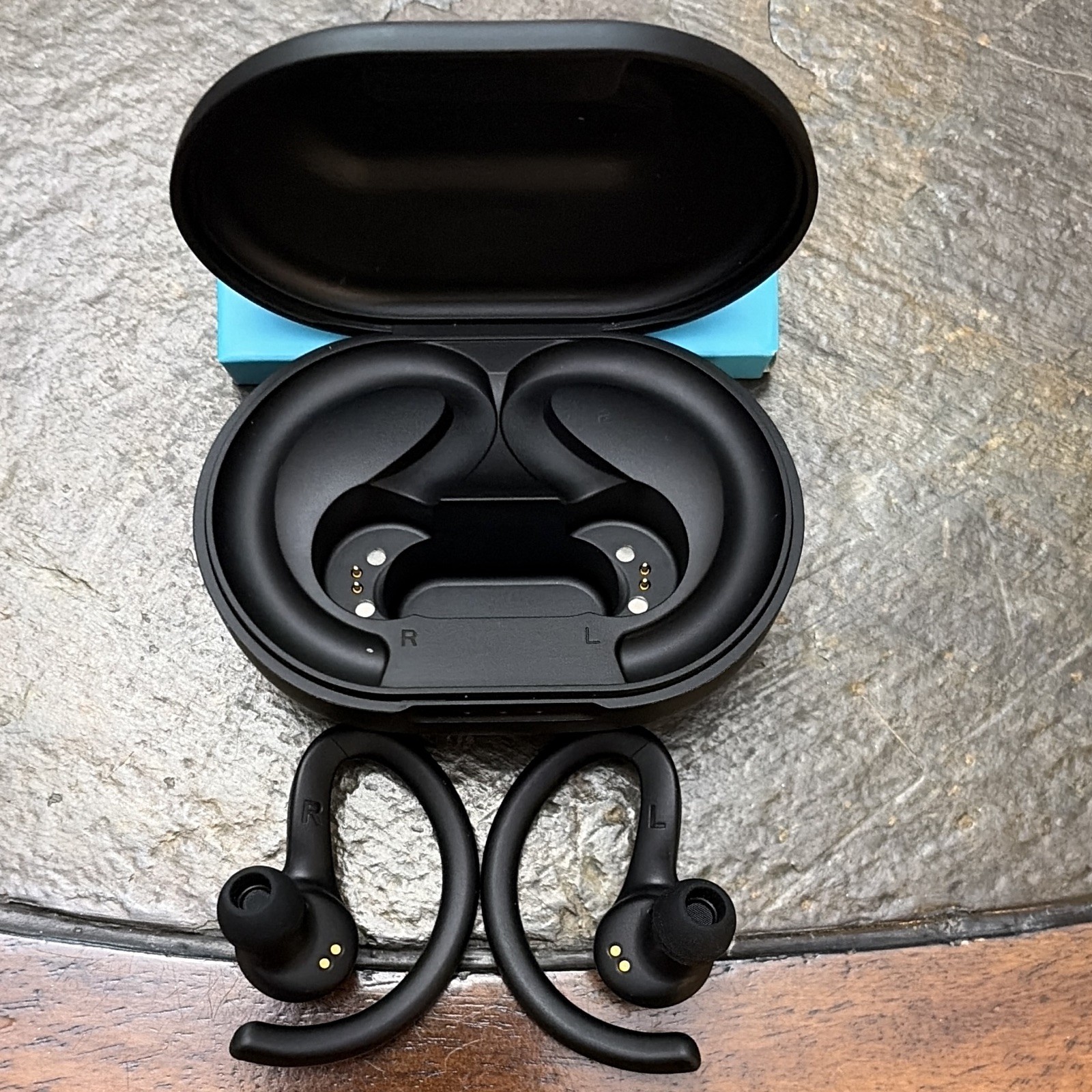 JLab JBuds Air Sport 3rd Gen True Wireless Bluetooth Ear-Hook Earbuds Black