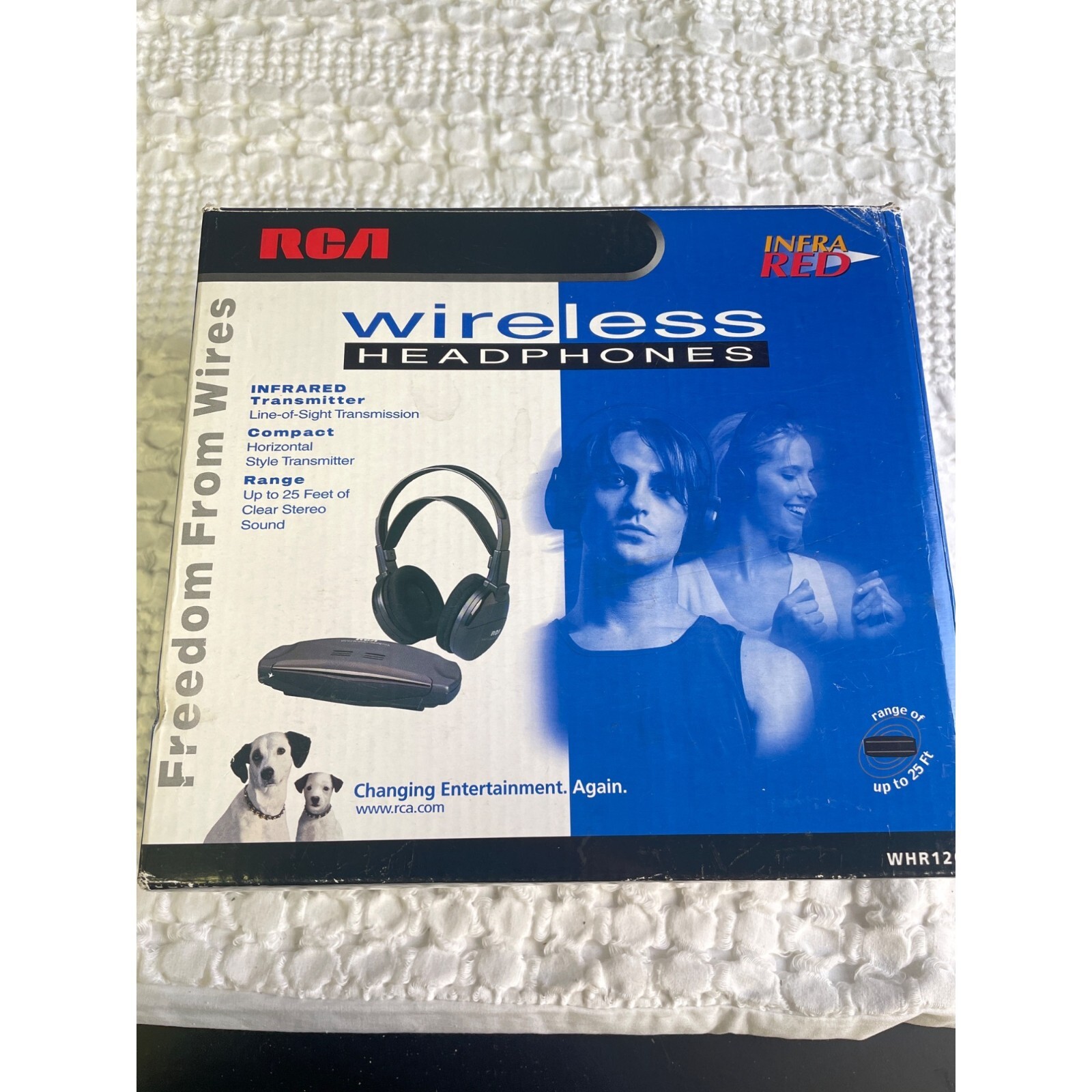 RCA Wireless Headphones Infra Red 25′ Range WHR120RS SKU 2715