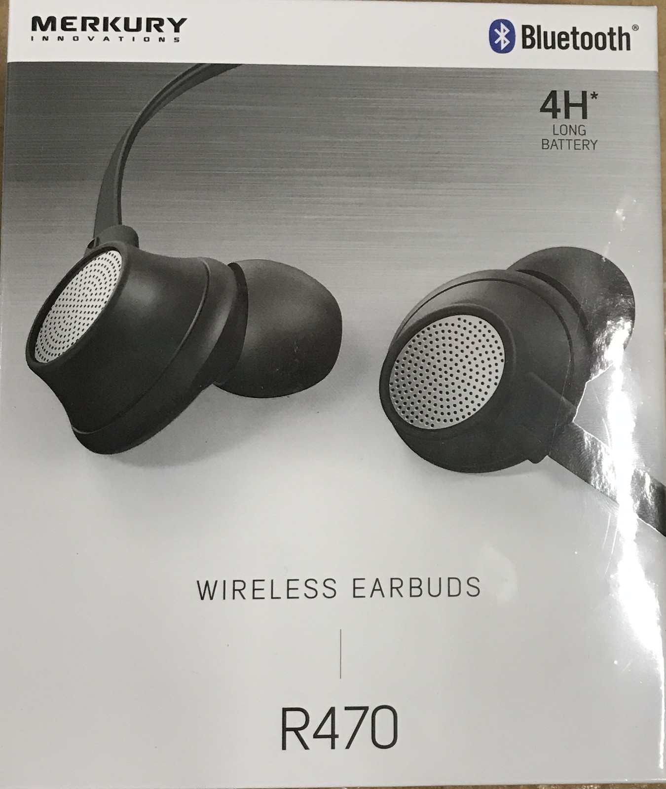 Merkury Innovations MI-E037B-976 Bluetooth 4 Hour Long Battery Wireless Earbuds