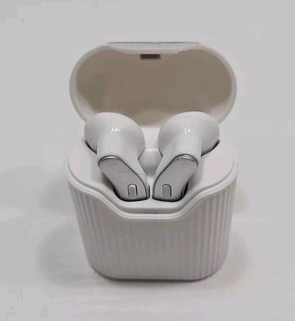 Soundlogic XT Power Buds Earbuds White With Mic Tested Clean