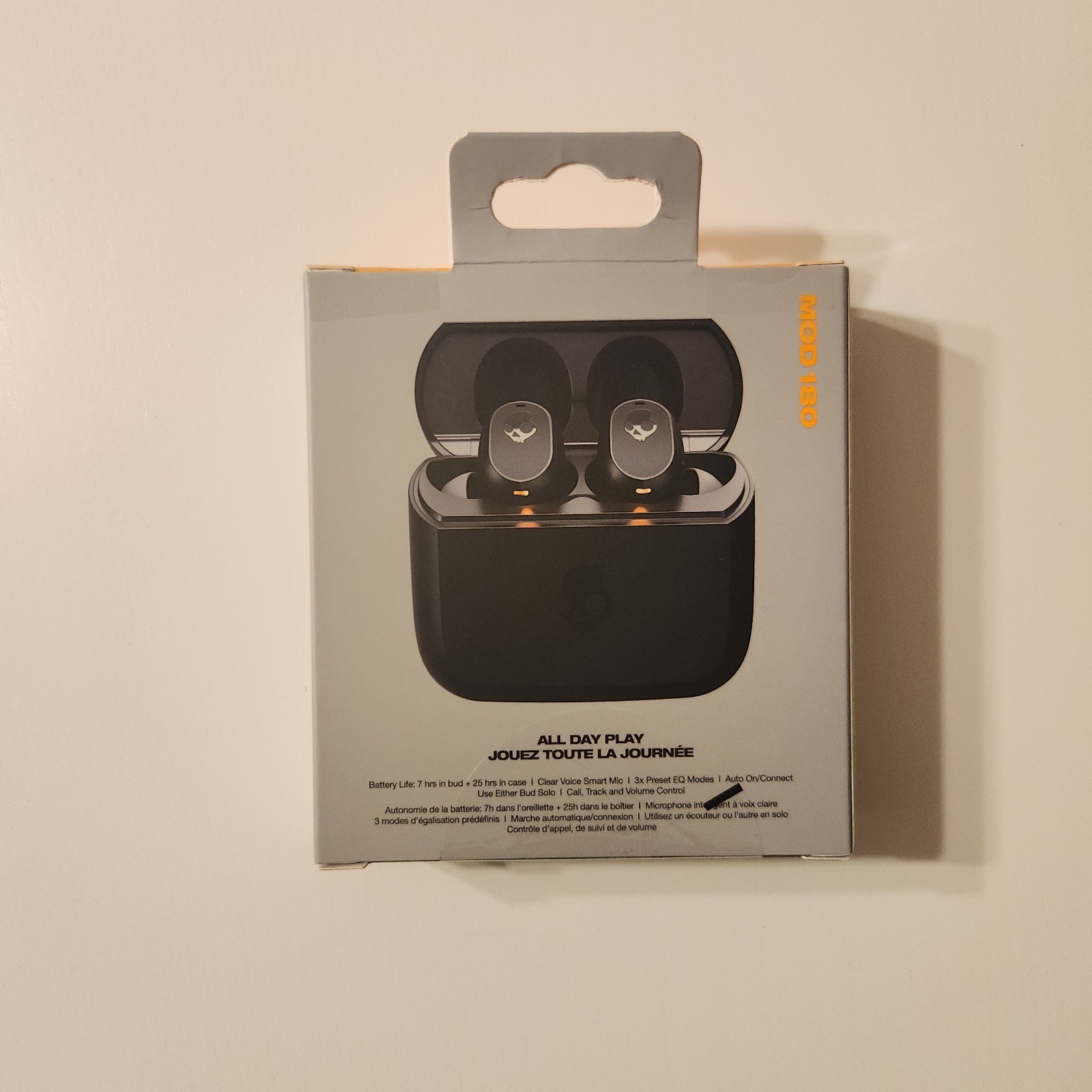 Skullcandy MOD 180 Sweat Water Resistant Stay-Aware Mode Auto On Connect Black