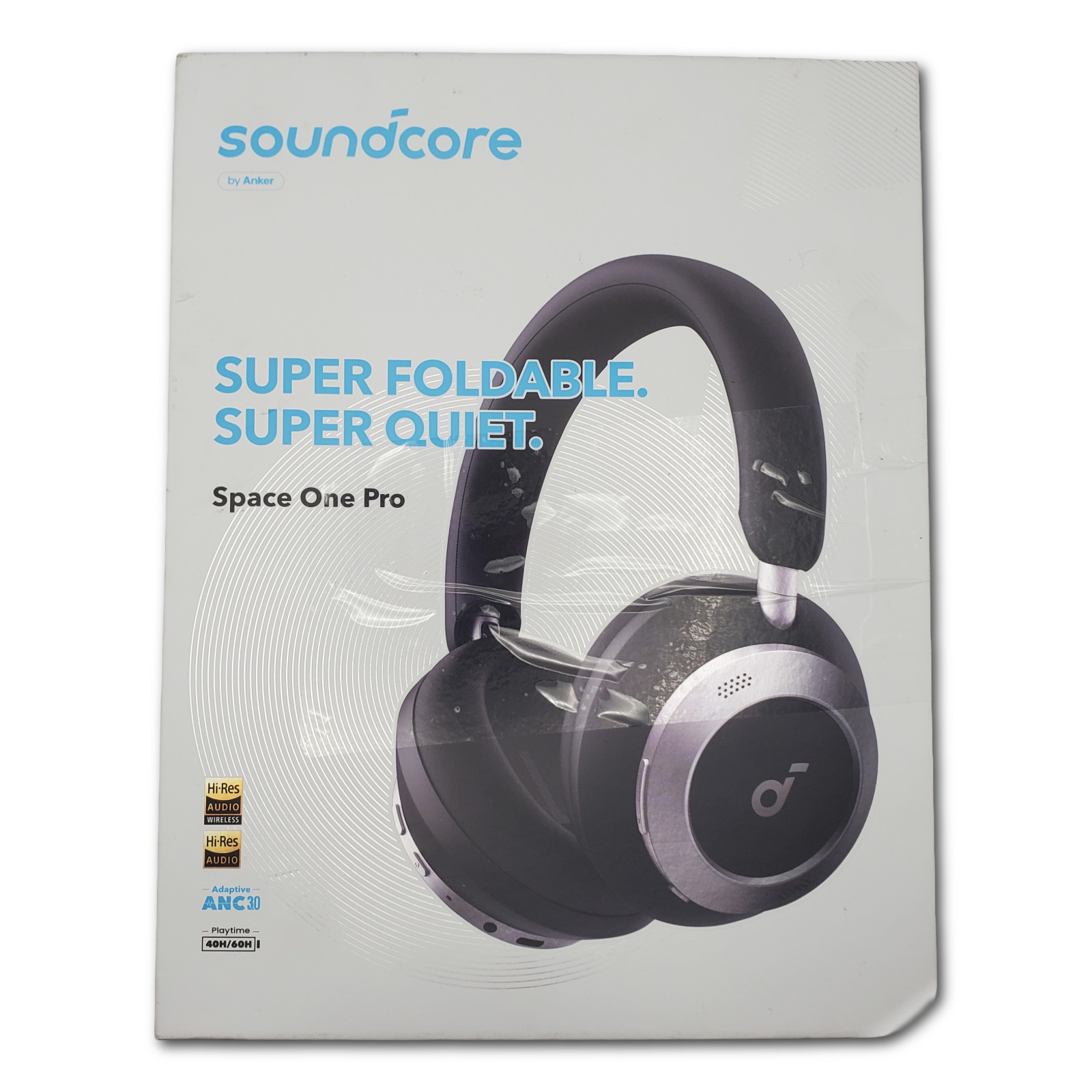 Soundcore Space One Pro FlexiCurve Over-Ear Headphones Adaptive ANC Hi-Res Audio