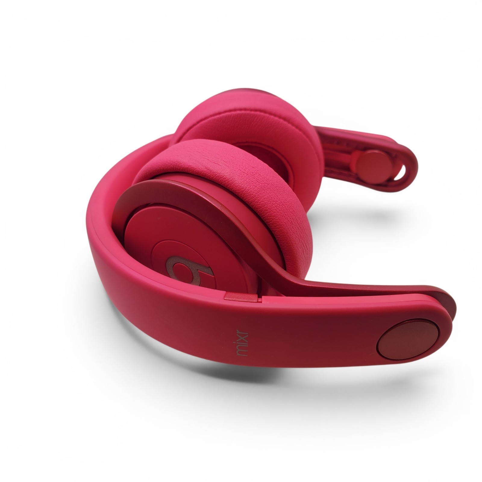 Beats by Dr Dre Mixr On-Ear DJ Headphones Magenta Pink Wired with Case & Aux Cab