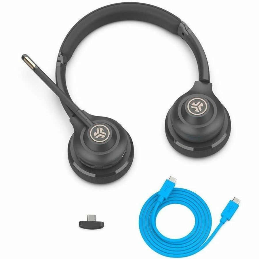 JLab HBGOWORKRBLK4 Go Work Wireless Multipoint Headset with Microphone
