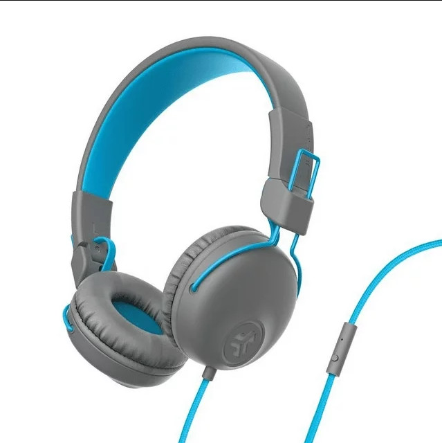 JLAB HASTUDIORGRYBLU4 Audio Studio On-Ear Headphones Blue Gray