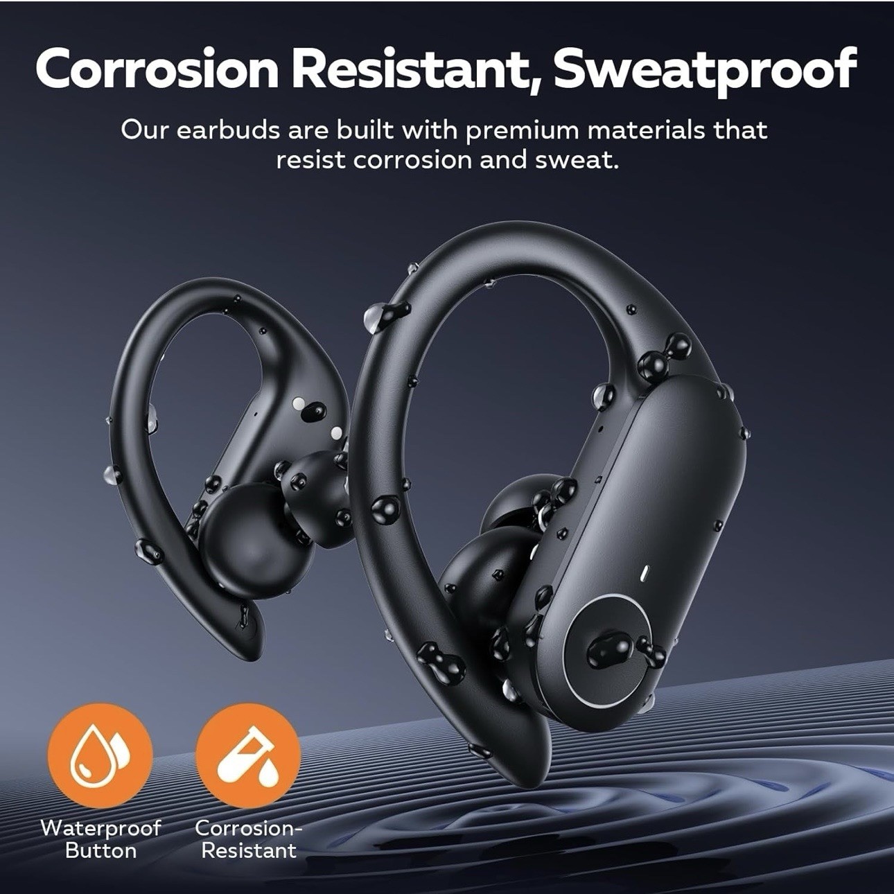 Nutshell NS18 Sports Wireless Earbuds 30hrs Playback 13mm Driver + Charge Case