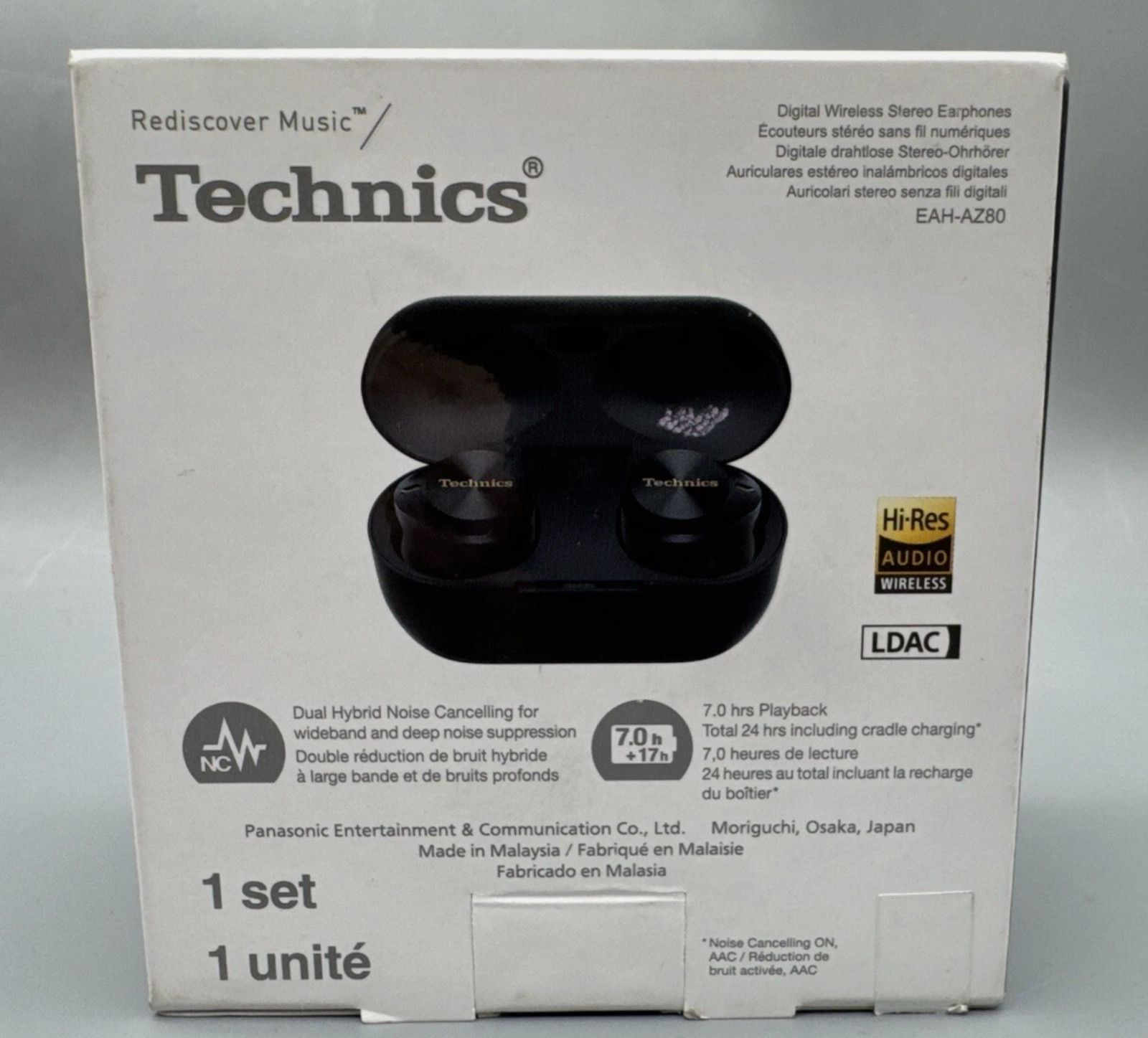 Technics EAH-AZ80 Wireless Earphones – Black -NEW WITH THE BOX, MSRP $249