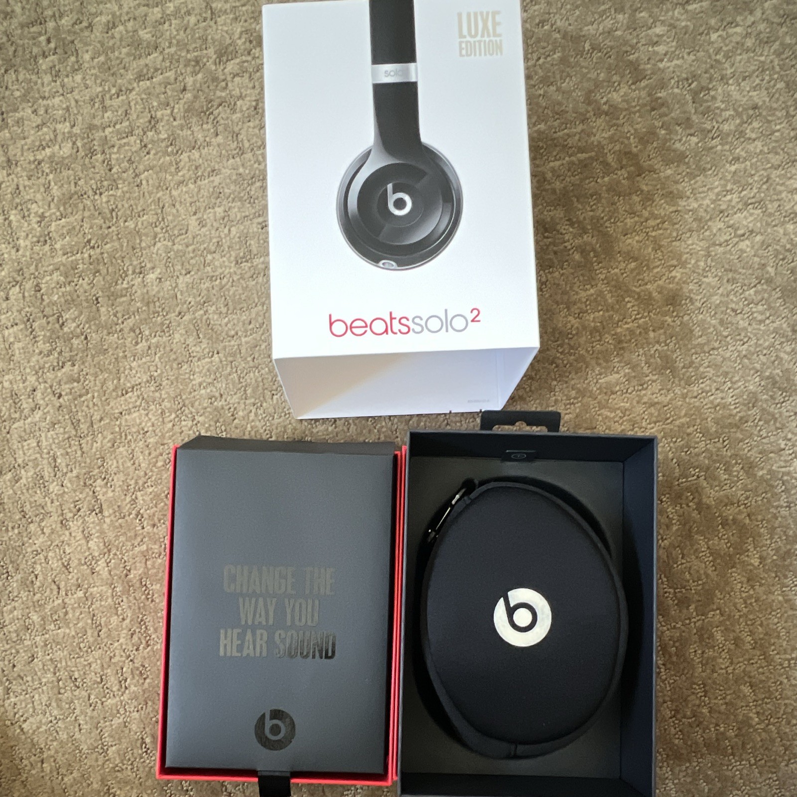 Beats by Dr. Dre Solo2 Luxe On-Ear Wired 3.5mm Headphones Black (Original Box)