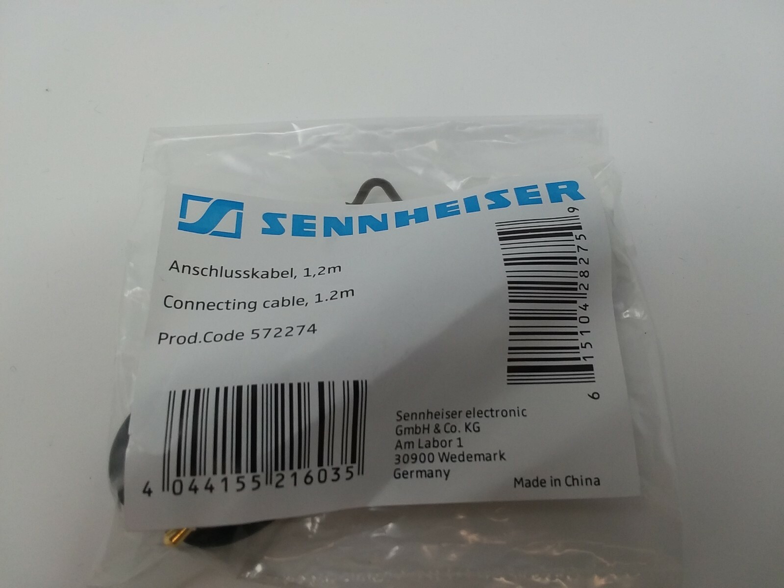 Genuine SENNHEISER Short Cable Cord for HD598 SR HD598SE HD599 HD558 HD518 HD569