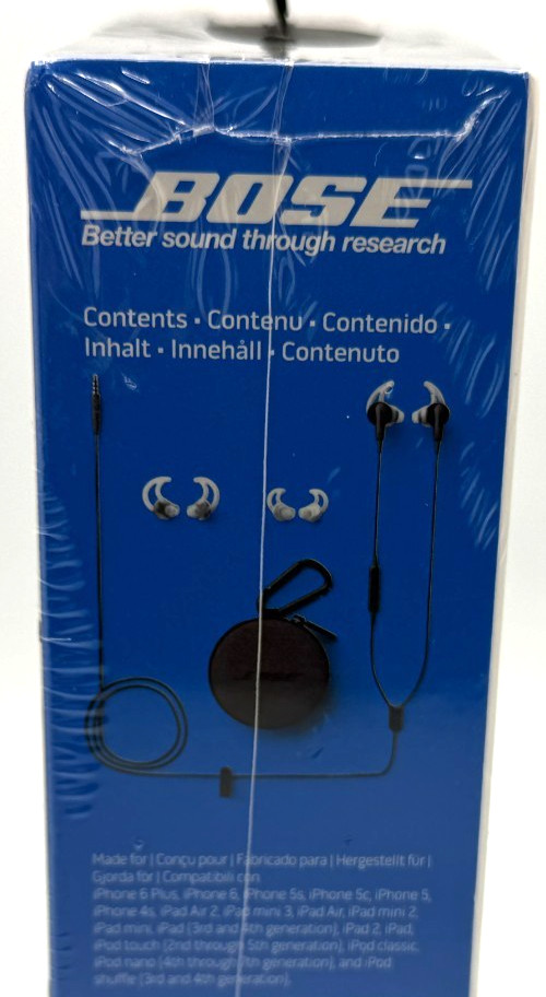 BOSE SoundSport in-ear headphones Wired Apple Controls w/ Mic Energy Green NEW