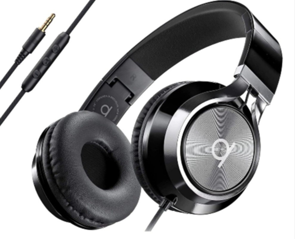 ARTIX CL750 Wired Headphones w/Mic & Volume Control, Noise Isolating On-Ear