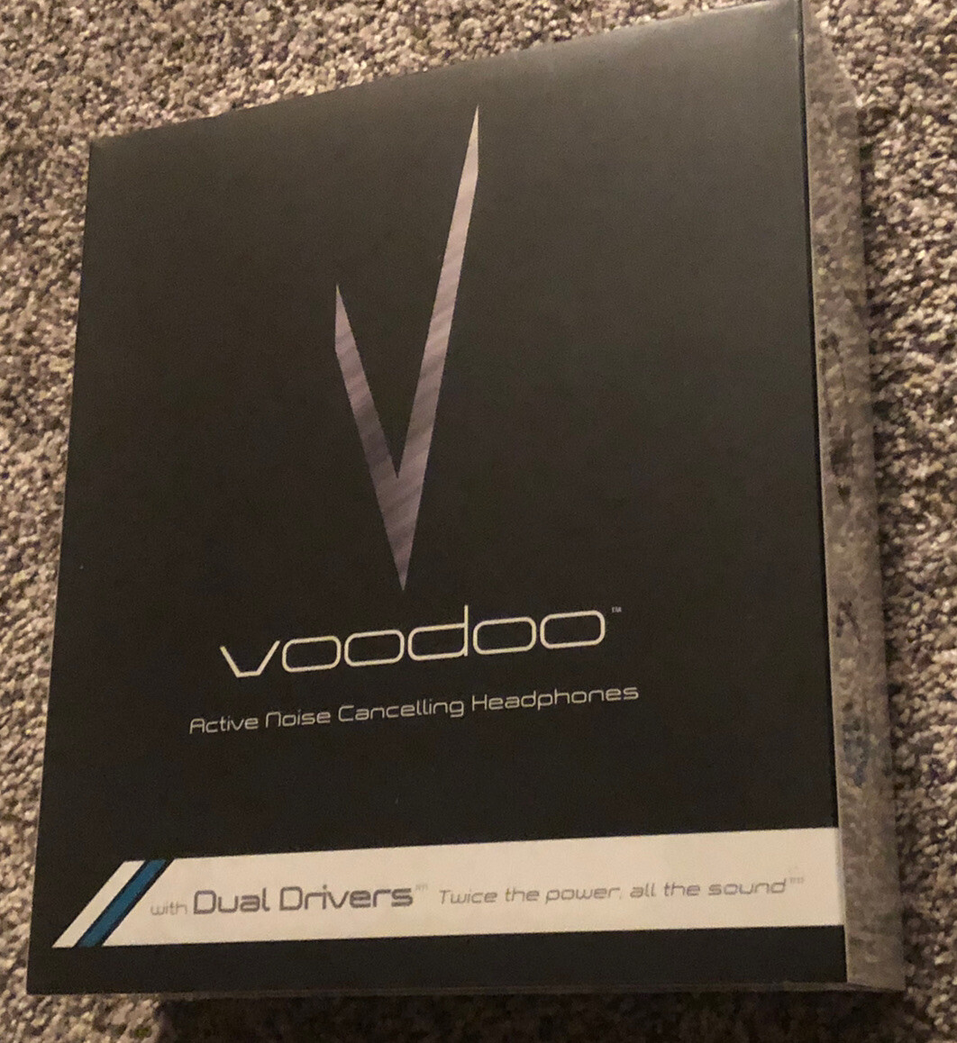 New Voodoo – Active Noise Cancelling Headphones – Duel Drivers – BLUE/WHITE