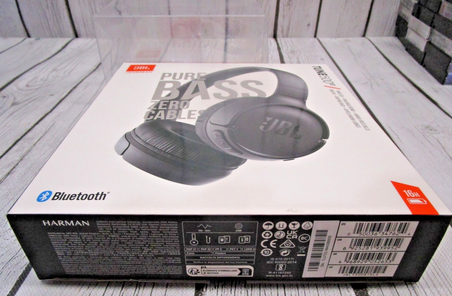 JBL TUNE 500BT Bluetooth Headband Over-Ear High-Quality Wireless Headphones NEW