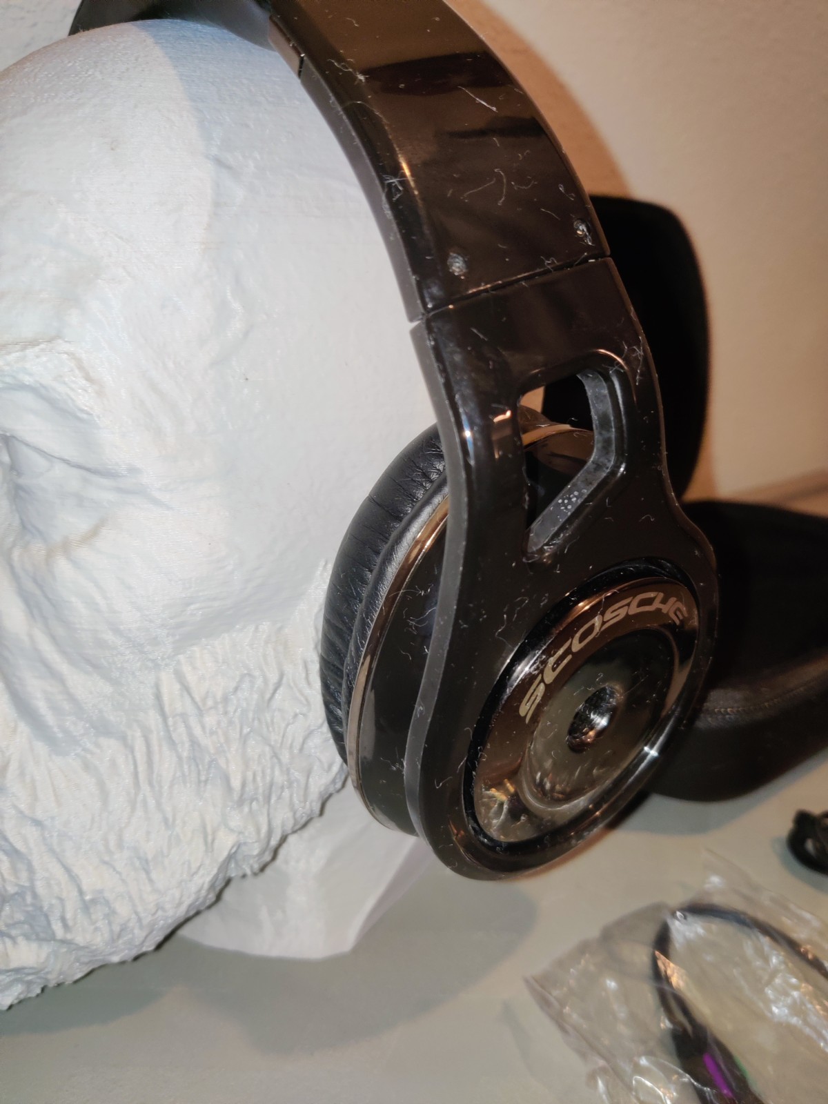 Scosche Headphones Headset Black Complete Tested Working