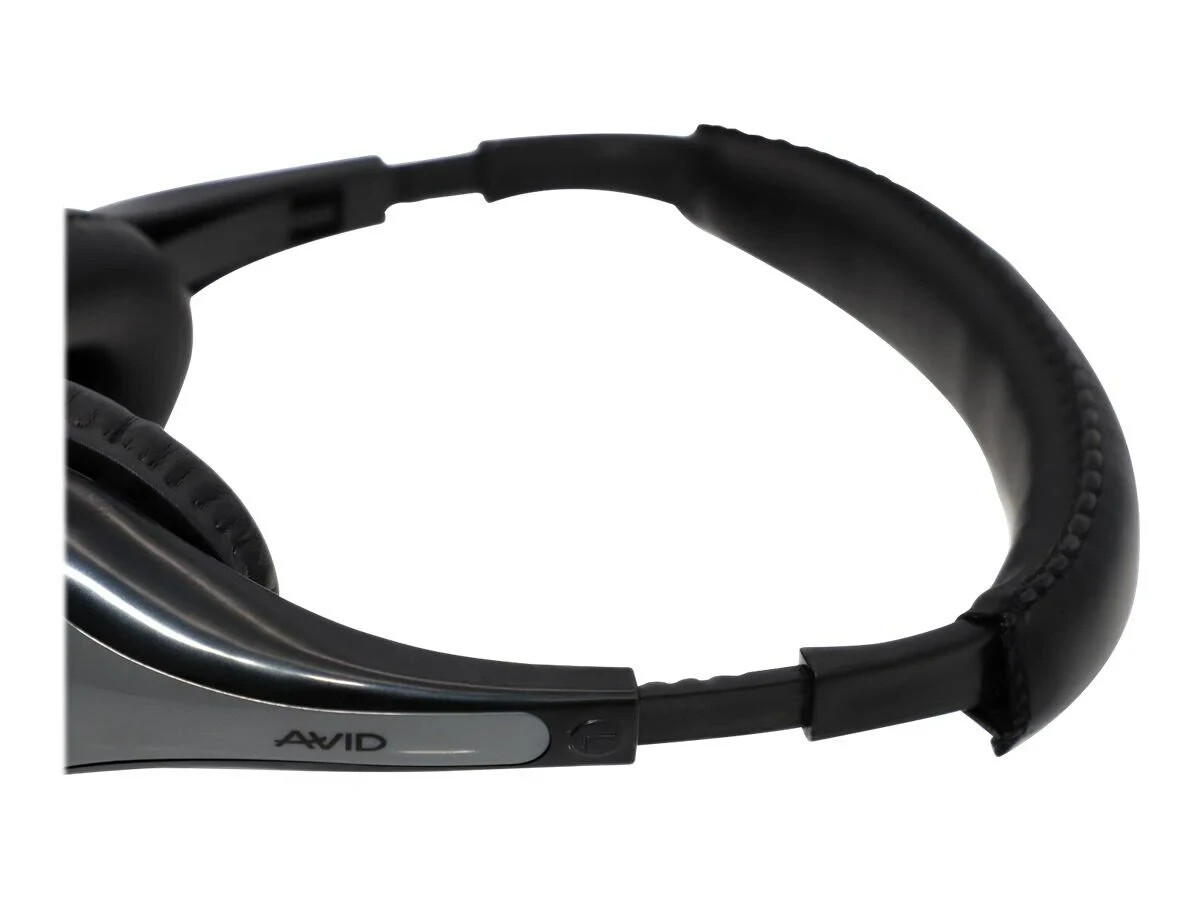 AVID Education AE-39 With Mic & Inline Controls Gray Stereo USB Wired Headphones