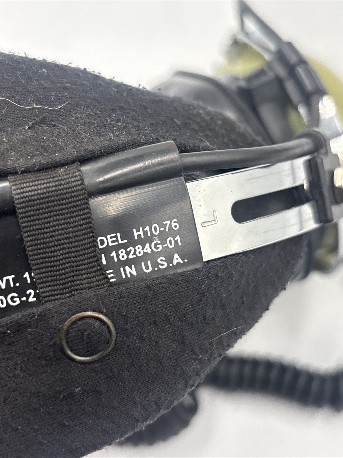 Military David Clark H10-76 Aviation Headset Noise Canceling Mic Coiled Cord