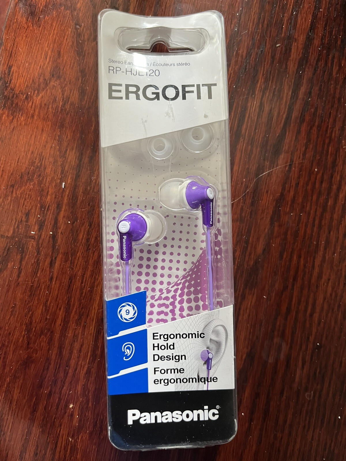 ErgoFit Wired Earbuds( IN-EAR) RP-HJE120 3.5mm Jack, 3.6 ft. Cord