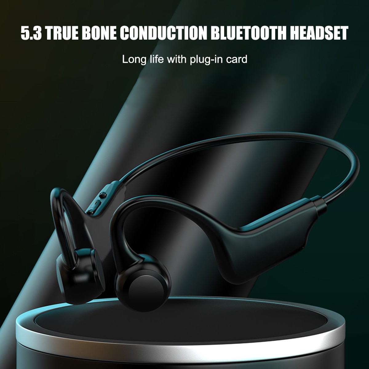 Outdoor Bone Conduction Headphones Bluetooth 5.3 Wireless Earbuds Sport Headset