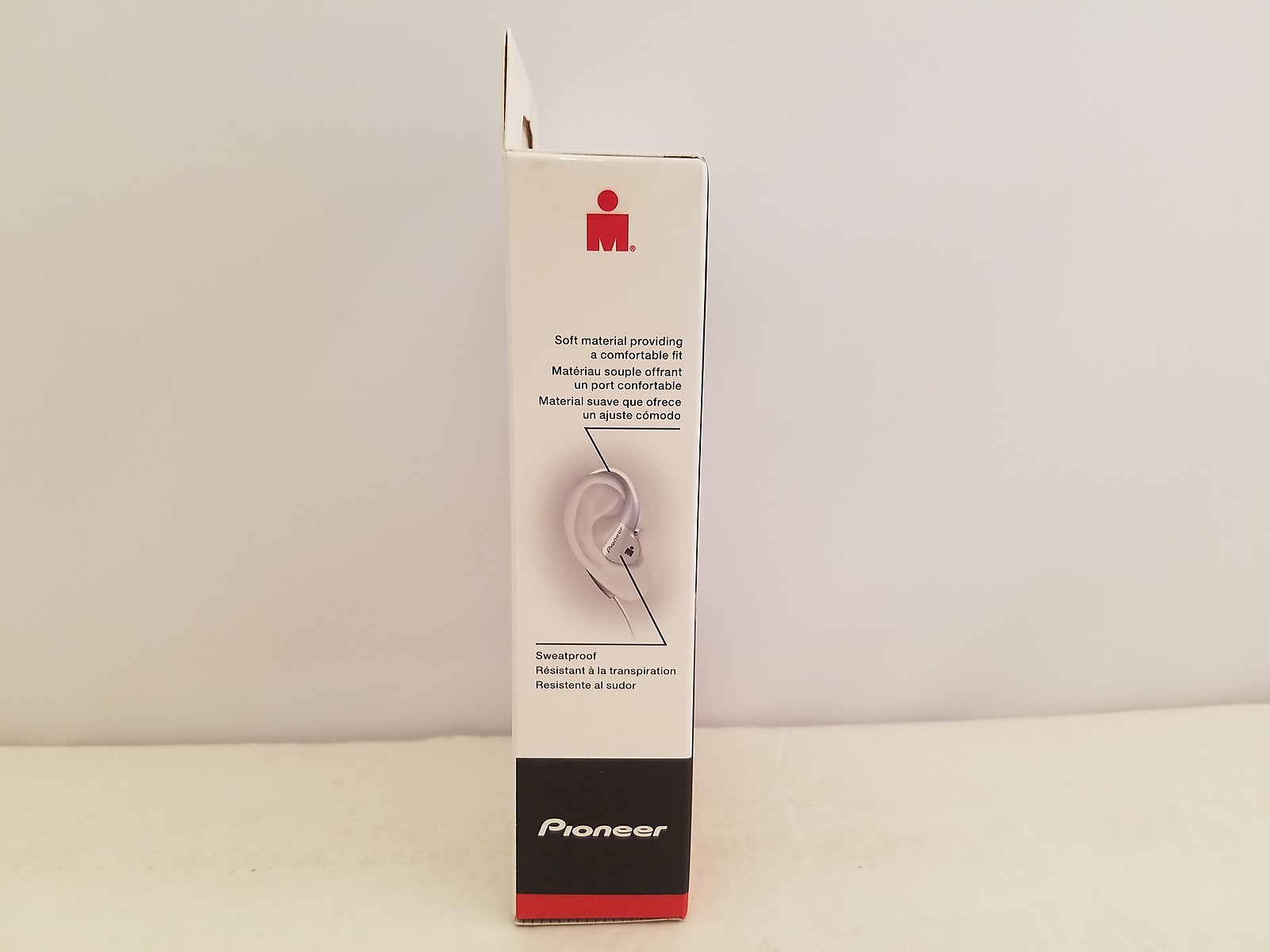 Pioneer IRONMAN E3 Sports Earphones | White | SE-E3M(W) | SE-E3M(W)CC | Large